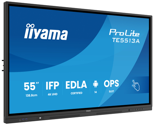 Iiyama TE8613A-B1AG - 85.6" 4K Tactile IPS 8ms Android 14 OS iiShare Wifi Bluetooth (TE8613A-B1AG) - Achat / Vente Affichage collaboratif sur grosbill.com - 2
