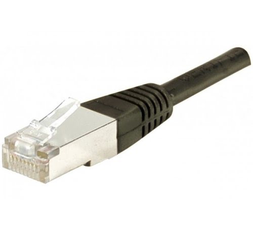Cable RJ45 male/male - CAT6 S/FTP - Noir - 2m - 0