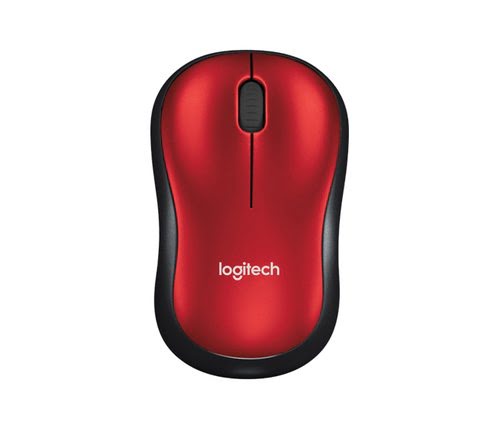 Logitech Wireless Mouse M185 Red EER