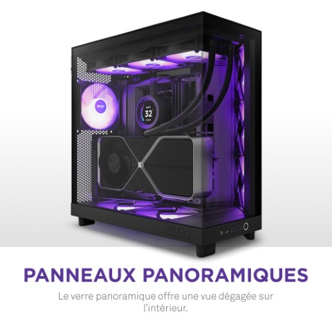 NZXT H6 Flow RGB Noir Noir - Boîtier PC NZXT - grosbill.com - 10