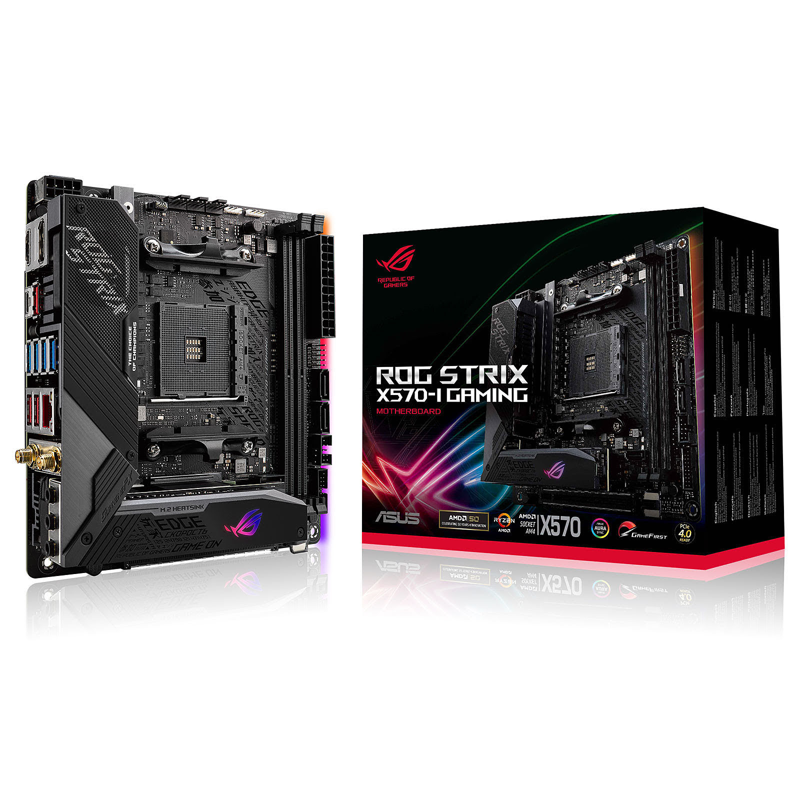 Asus ROG Strix X570-I Gaming   - Carte mère Asus - grosbill.com - 0