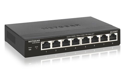Netgear GS308T - 8 (ports)/10/100/1000/Sans POE/Non empilable/Manageable