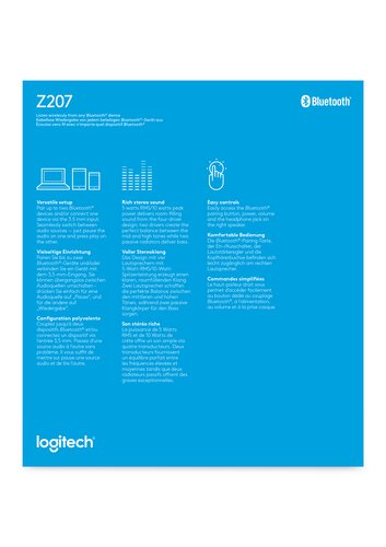 Z207 Bluetooth CPU Speakers-OFF Wht EMEA - Achat / Vente sur grosbill.com - 9