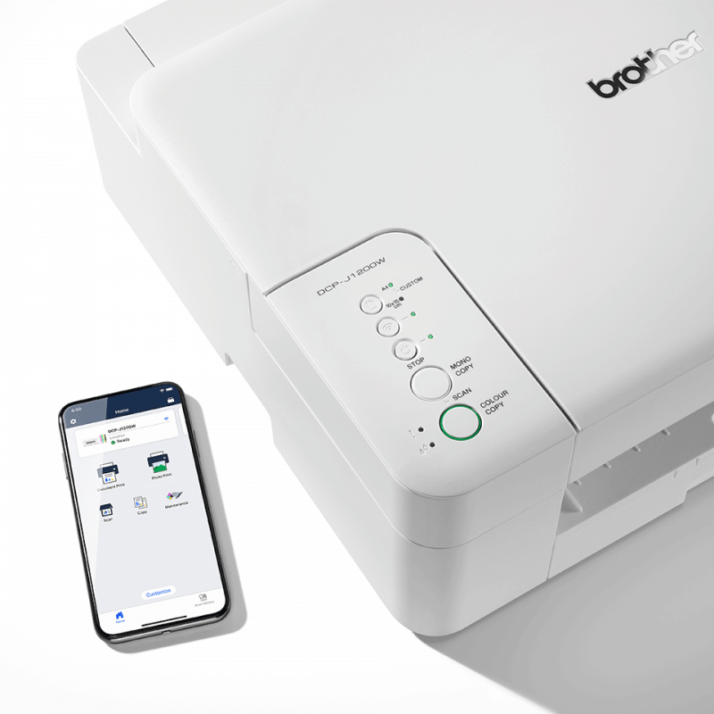 Imprimante multifonction Brother DCP-J1200WE A4/Wi-Fi/3 en 1+ LC-424 - 4er-BK Y C M - 1