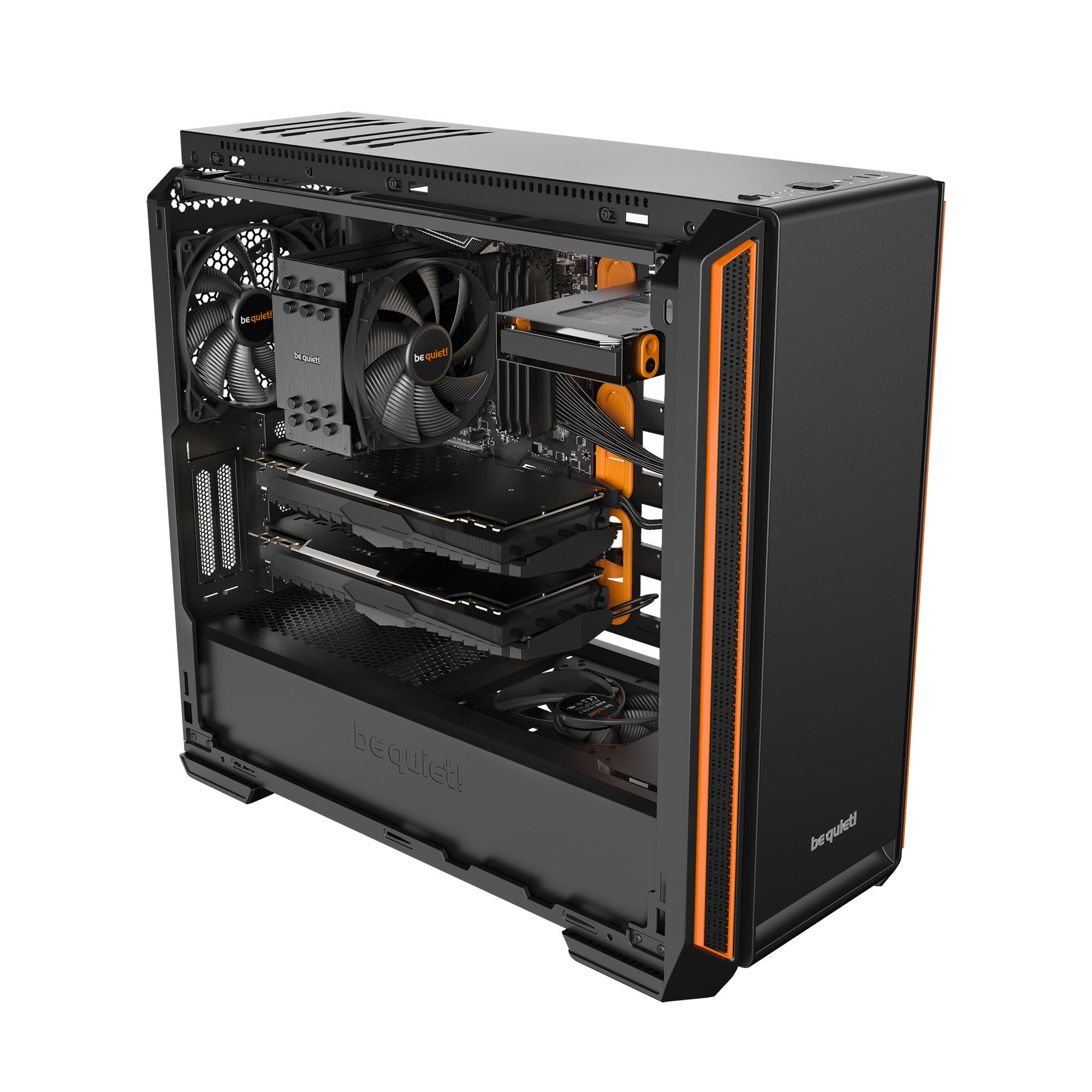 Be Quiet! Silent Base 601 Orange Orange - Boîtier PC Be Quiet! - 1