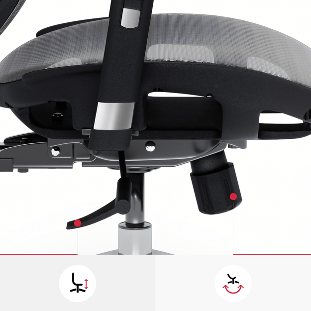 Diablo Chairs  V-Basic Noir/Gris - Siège PC Gamer - grosbill.com - 5