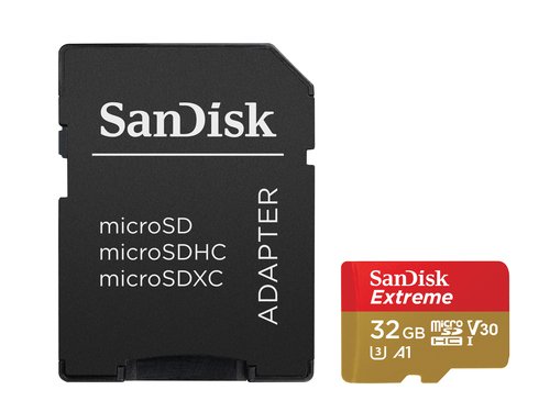 Sandisk microSDHC 32GB+SD Adap+Resc (BPU SDSQXAF-032G-G) - Carte mémoire - 2