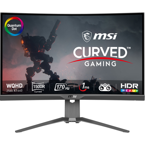 MSI 27 CURVE QHD/170Hz/VA/QLED/1ms/USB-C/HDR/FsPrem