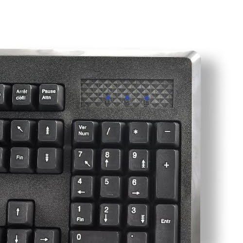 Wired USB Azerty keyboard silent keys - Achat / Vente sur grosbill.com - 2