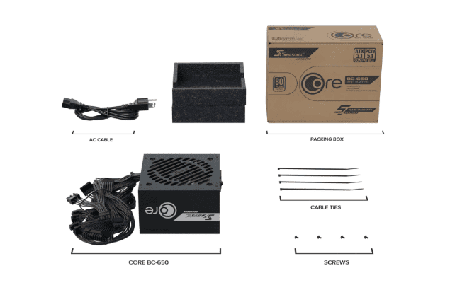 Seasonic 80+ Bronze (650W) - Alimentation Seasonic - grosbill.com - 1