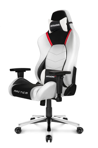 AKRacing Masters Série Premium Arctica Noir/Blanc - Siège PC Gamer - 1