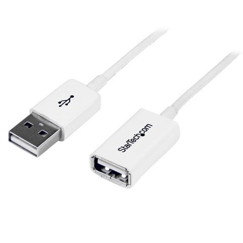 3m White USB 2.0 Extension Cable - M/F - Achat / Vente sur grosbill.com - 0