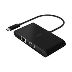 Belkin Station D'accueil USB-C - RJ45/HDMI/VGA/USB-A/PwD