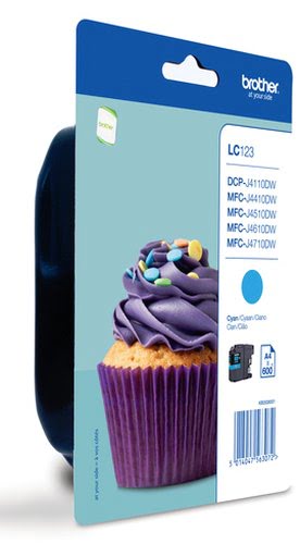 Brother - Cyan - LC123CBP - Achat / Vente Consommable imprimante sur grosbill.com - 0