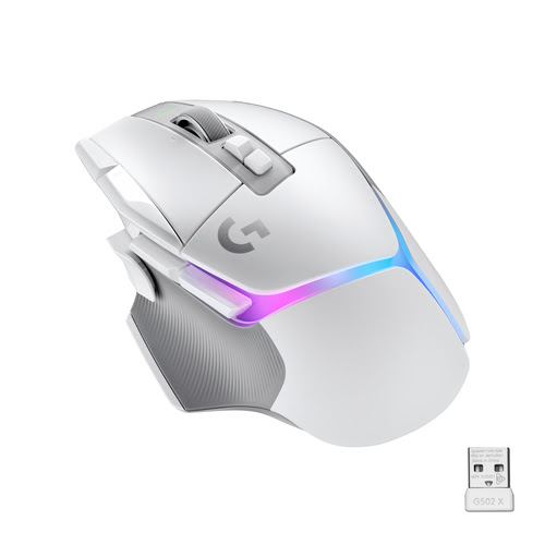 Logitech G502 X Plus - Blanc/Premium/Sans Fil