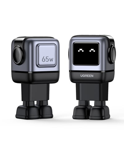 UGREEN Chargeur secteur robot 3 ports - 65W - Gris/Noir (25685B) - Achat / Vente Chargeur sur grosbill.com - 2