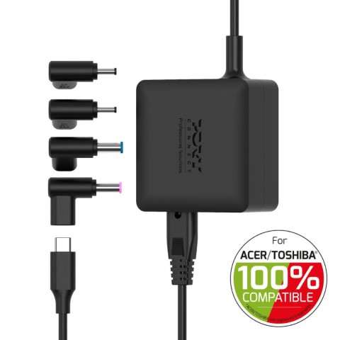 Port Alimentation secteur GaN 65W pour Acer/Toshiba - 4 embouts (904065ACTOEU) - Achat / Vente Chargeur sur grosbill.com - 5