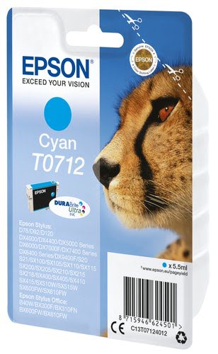 Cyan - C13T07124022 pour imprimante  Epson - 1