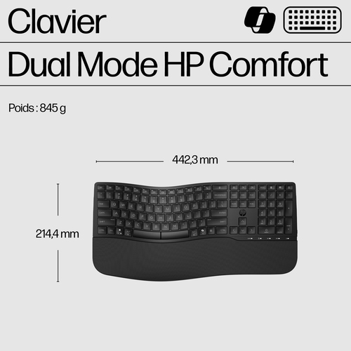 HP 680 CFT Dual-Mode KBD FR - Achat / Vente sur grosbill.com - 5