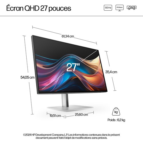 HP S7 PRO 727PQ 27IN ZOLL 16:9 - Achat / Vente sur grosbill.com - 6