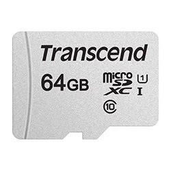 image produit Transcend Micro SDHC 64Go Class 10 + Adapt TS64GUSD300S-A Grosbill