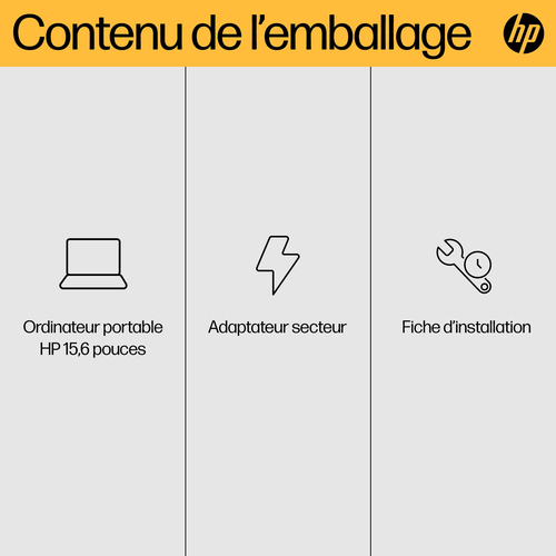 HP B23A7EA#ABF - PC portable HP - grosbill.com - 4