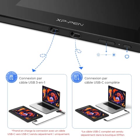 XPPEN Artist 16 2nd/5080LPI/16"/Noir - Tablette graphique XPPEN - 7
