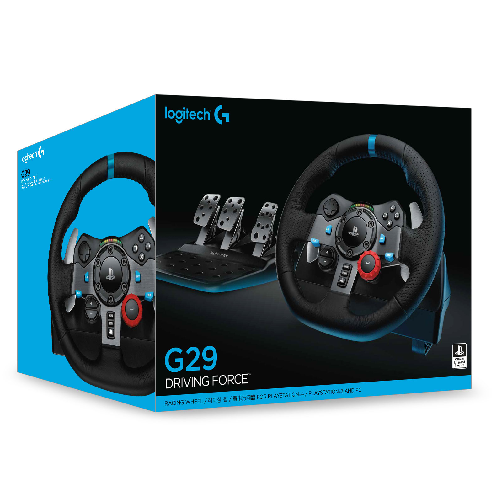 Logitech  Volant G29 Driving Force (PlayStation 3/4 & PC) (941-000112) - Achat / Vente Base de volant Simracing sur grosbill.com - 3