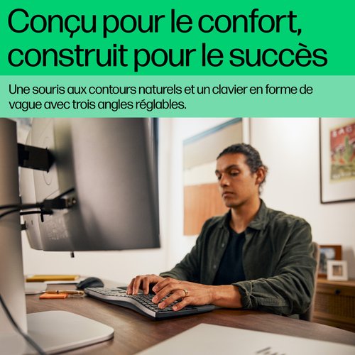 HP 680 CFT Dual-Mode KB/Mse Combo FR - Achat / Vente sur grosbill.com - 4