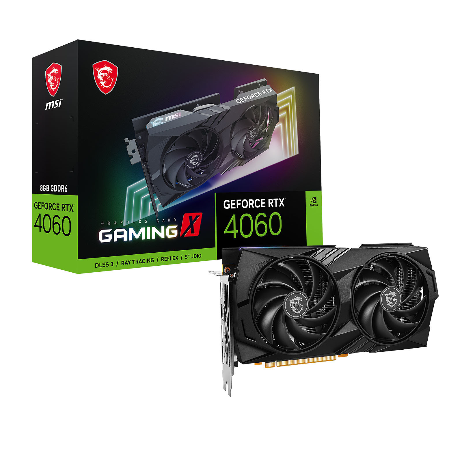 MSI GeForce RTX 4060 GAMING X 8G - Carte graphique MSI