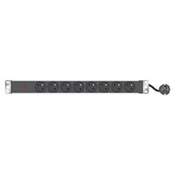 image produit  Bloc 8 prises FR / cordon FR - 19" Rackable + Voyant Grosbill