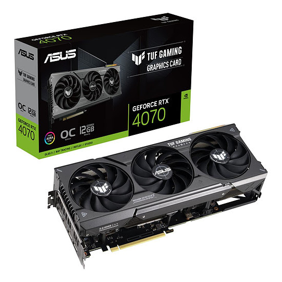 image produit Asus GeForce TUF RTX 4070 012G GAMING Grosbill