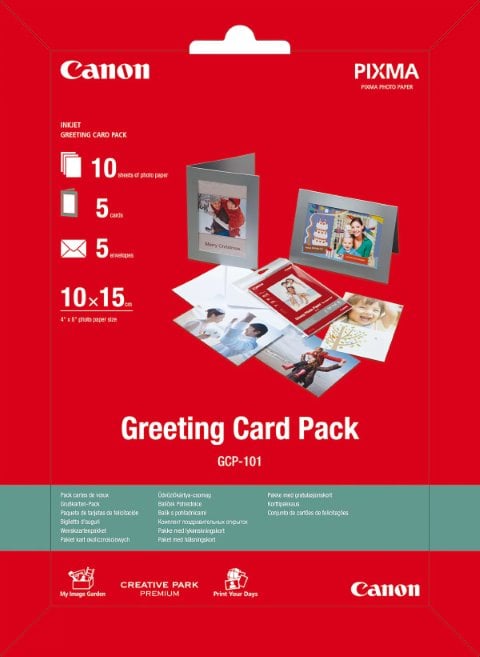 Pack de 10 cartes de vœux 10x15cm GCP-101# - Canon - grosbill.com - 0