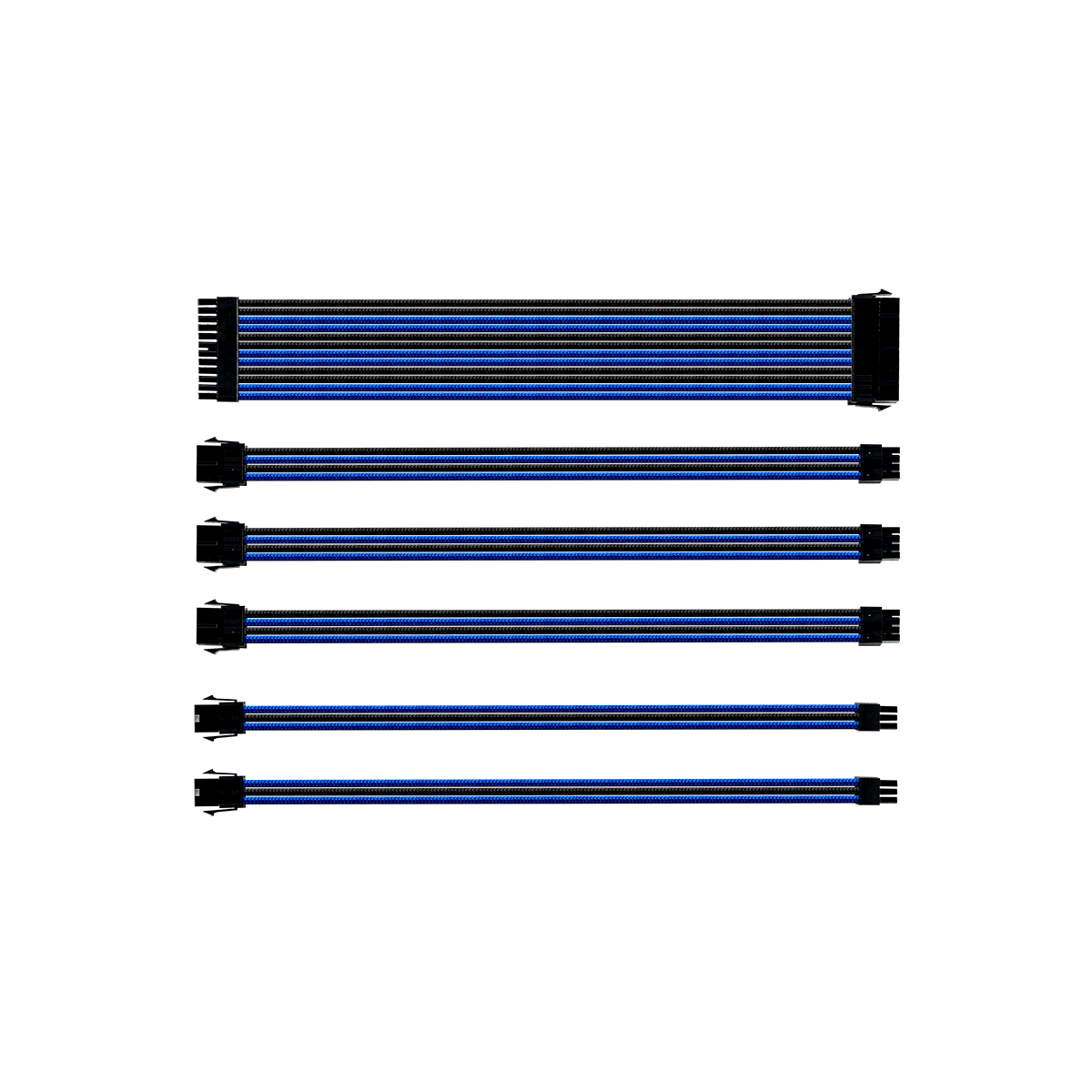 Cooler Master Kit câbles tressés (Blue/Black) (CMA-SEST16BLBK1-GL) - Achat / Vente Accessoire alimentation sur grosbill.com - 0