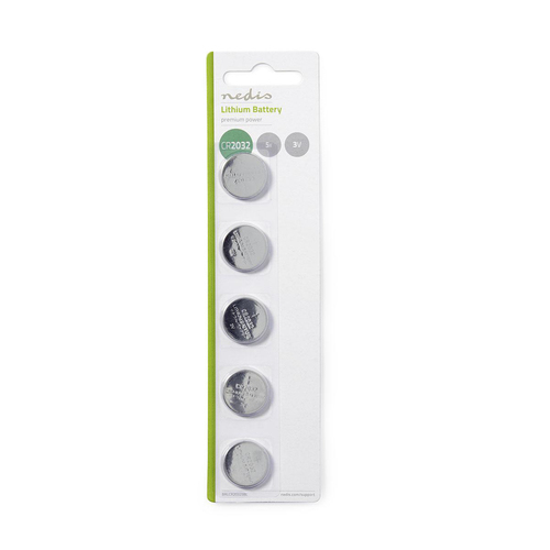 Pile-Bouton au Lithium - CR2032 - Pile Nedis - grosbill.com - 0
