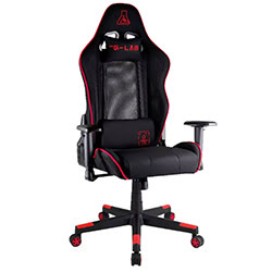 image produit The G-LAB K-Seat Oxygen XL - Noir/Rouge/Tissu/3D Grosbill