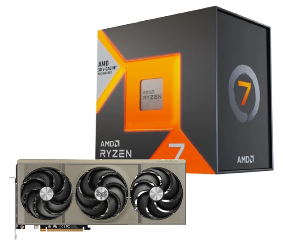 R7 7800X3D + Nitro+ Radeon RX9070 XT GAMING OC 16G - grosbill.com - 0
