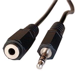 Câble Jack 3.5 mâle/femelle - 10m - Connectique TV/Hifi/Video - 0