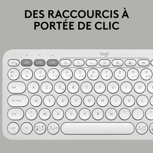 Logitech Pebble 2 Combo White - Pack Clavier/Souris - grosbill.com - 10