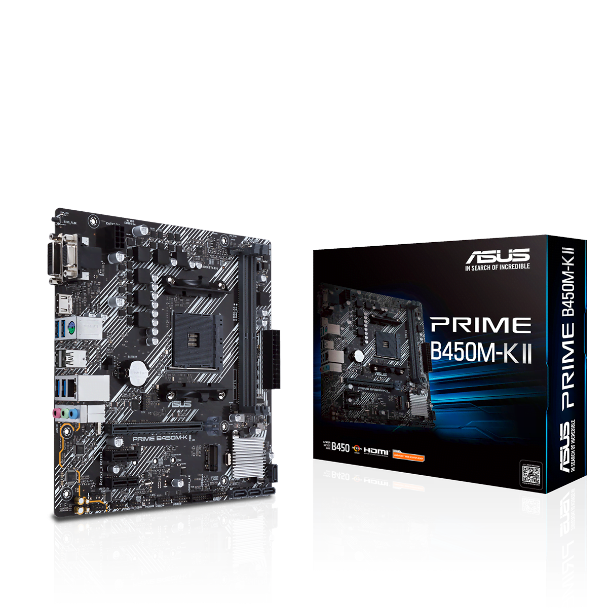 Asus PRIME B450M-K II Micro-ATX  - Carte mère Asus - grosbill.com - 0