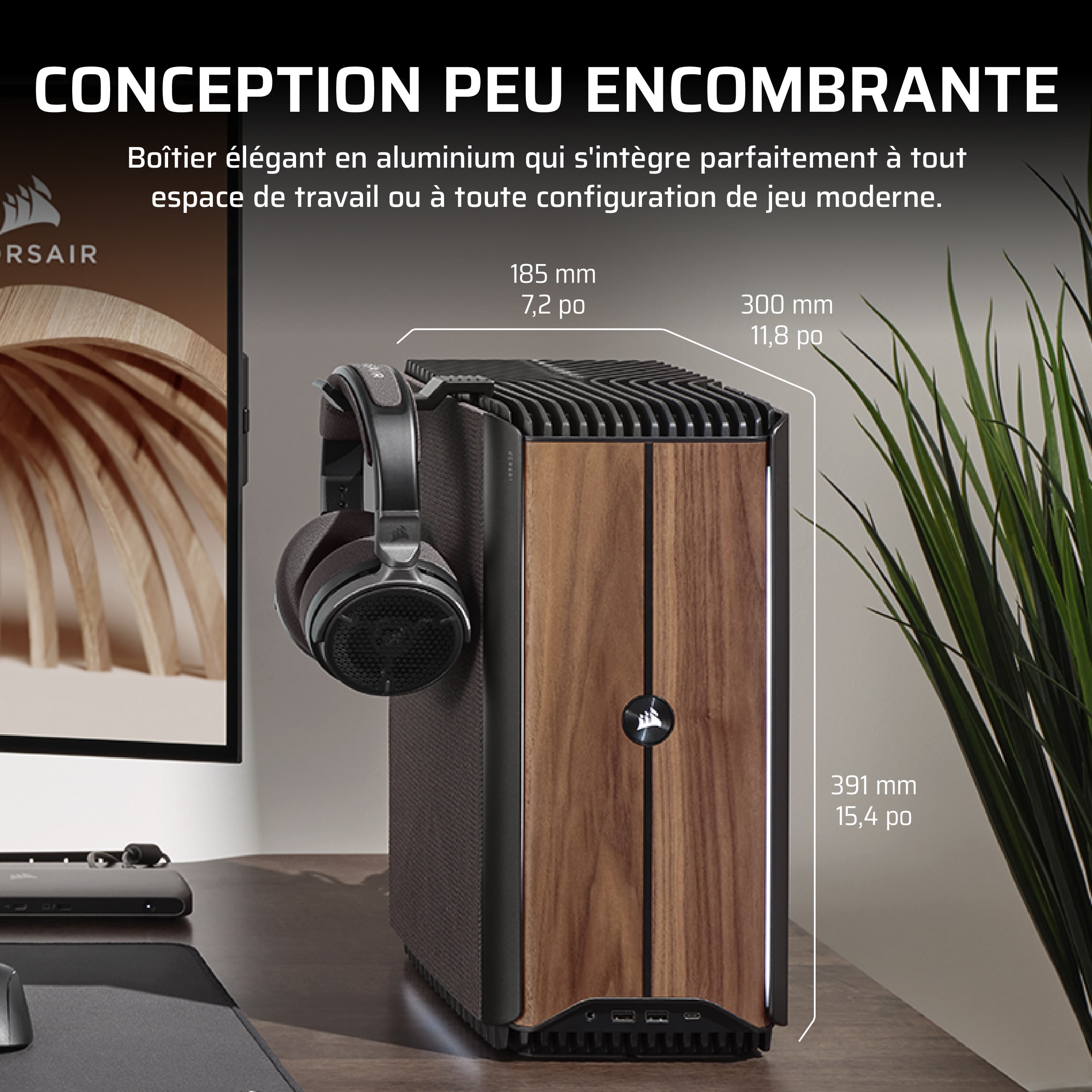 Corsair ONE R9 9900X3D/5080/32G/2T/Wifi 7/BT/RJ45 5G/W11P - Barebone et Mini-PC - 4