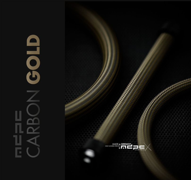 MDPC-X Carbon-Gold Cable Sleeve BIG (SL-B-GOB) - Achat / Vente Modding sur grosbill.com - 0