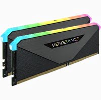 Corsair Vengeance RGB RT, DDR4-3200, CL16 - 32 GB Dual-Kit, schwarz - Achat / Vente sur grosbill.com - 2