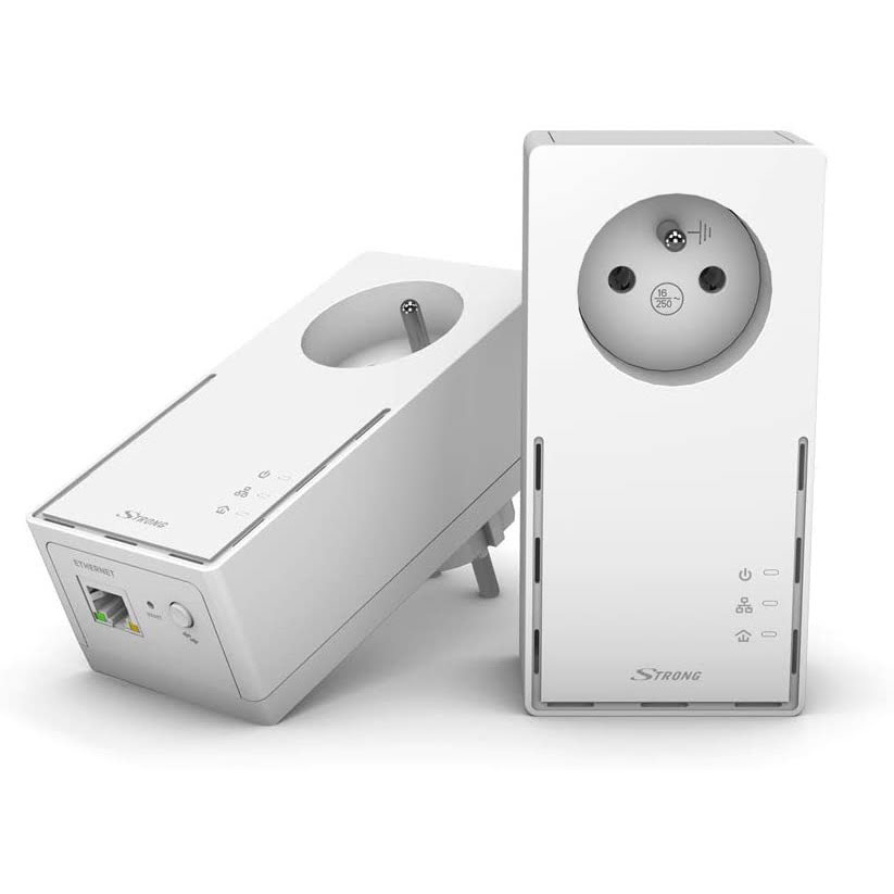 Strong Powerline 1300 KIT (1300Mb) avec prise - Pack de 2-Seconde Vie-Très Bon Etat - Adaptateur CPL - 0