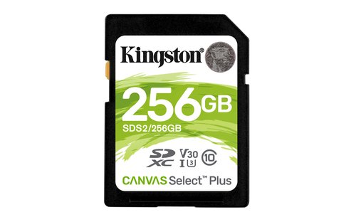 Kingston 256GB SDXC 100R C10 UHS-I U3 V30