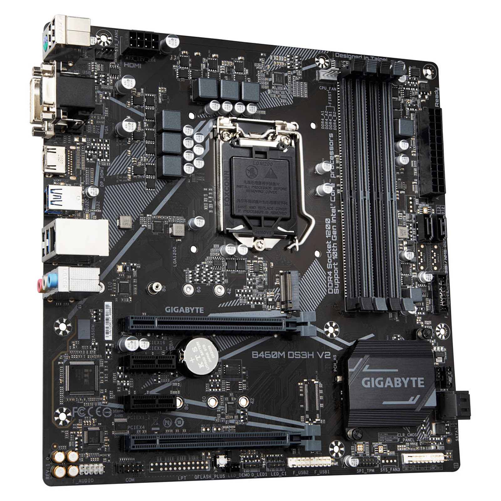 Gigabyte B460M-DS3H V2 Micro-ATX  - Carte mère Gigabyte - 2