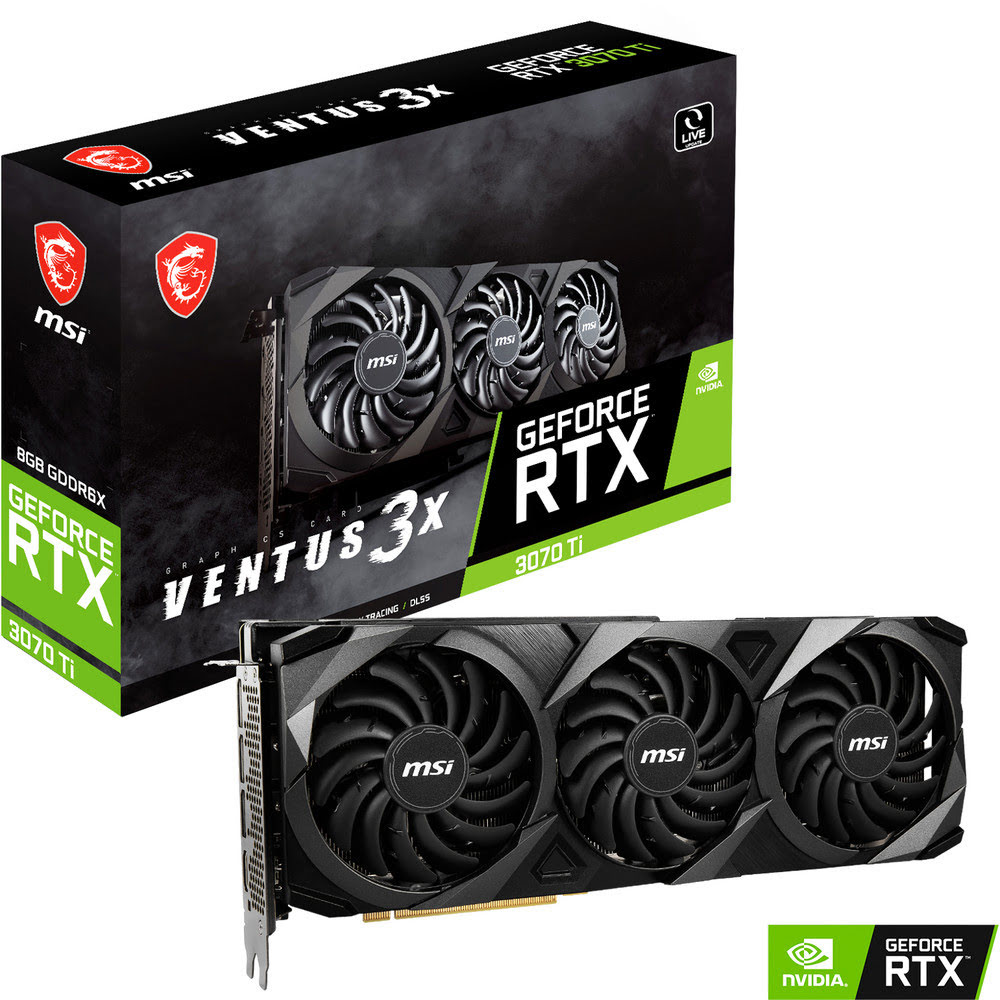 MSI RTX 3070Ti VENTUS 3X 8G LHR  - Carte graphique MSI - 0