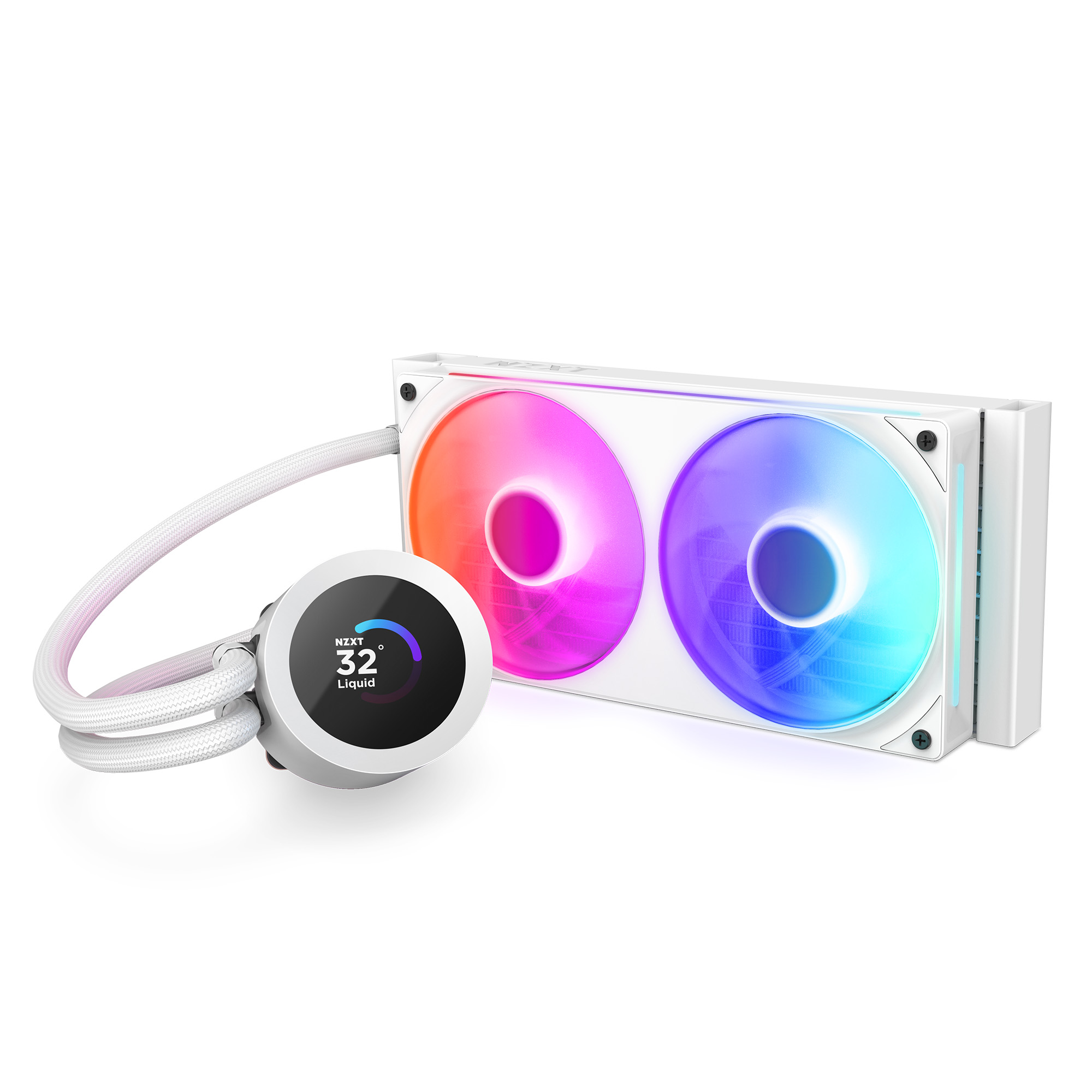 NZXT Kraken Plus 240 RGB - 240mm - Blanc - Watercooling NZXT - 3