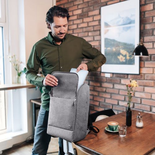Eco Backpack MOTION 13 -15.6 Light Grey (D31876-RPET) - Achat / Vente sur grosbill.com - 4