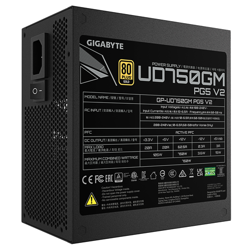 Gigabyte 80+ GOLD (3.1 750W) - Alimentation Gigabyte - grosbill.com - 5